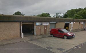 A photo of Sketchley Lane Industrial Estate'